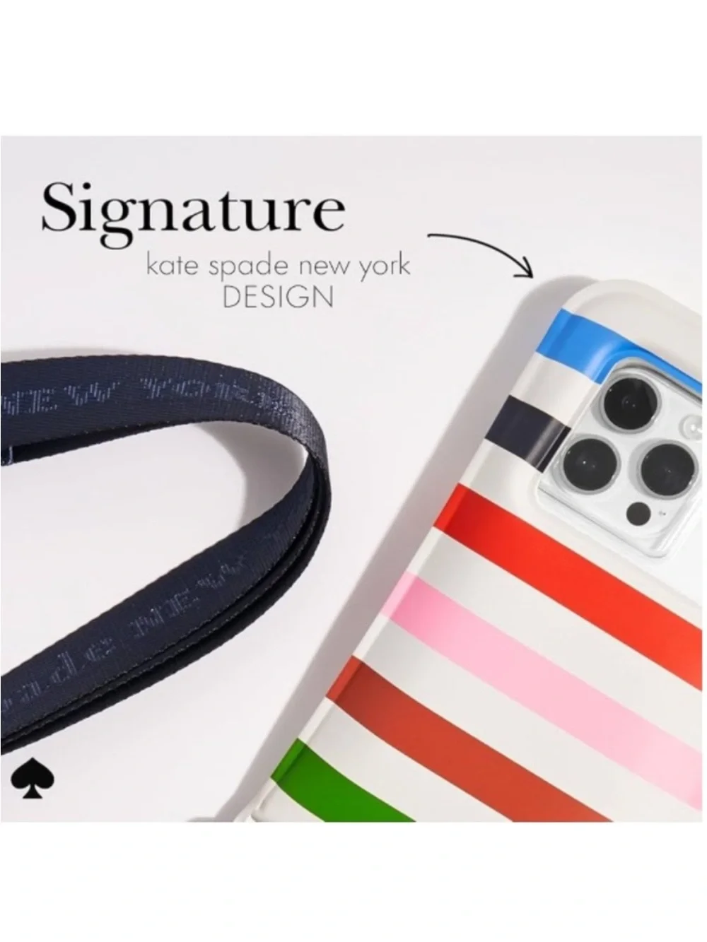 NIB-kate spade new york IP68 Floating Waterproof Phone Pouch - Adventure Stripe